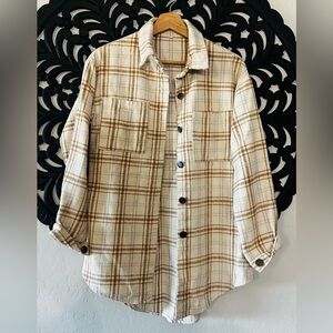 Oversized Plaid Flannel Shacket